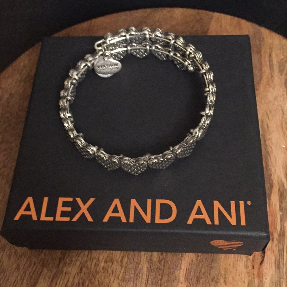 Alex & Ani Heart Wrap Bracelet View 4